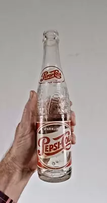 Vintage 10oz Pepsi-Cola Sparkling Embossed Bottle - Spruce Pine N.C. • $9.99