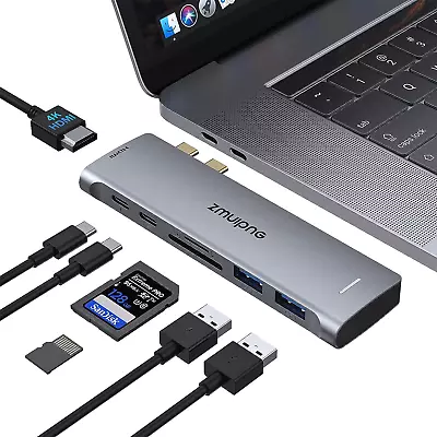 USB C Adapter For Macbook Pro Macbook Air Adapter Multiport Accessories 7 In 2 • £29.70