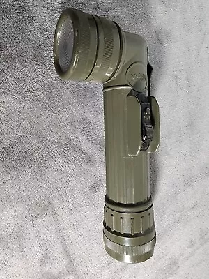 U.s Military Issue Angle Head Flashlight Fulton Mx-991/u Od Green U.s.a Made • $12.99