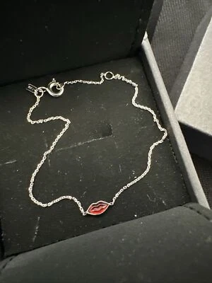 $169.90 • Buy Sarah And Sebastian Kiss Me Bracelet - White Gold New In Box