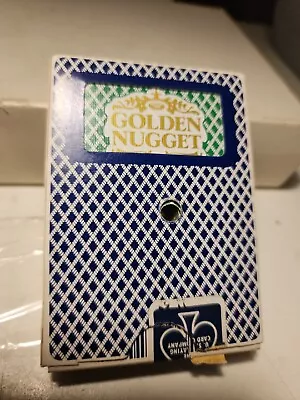 Vintage Casino Playing Cards Golden Nugget Green & Gold Bee 92 JGPC 25 • $10.57