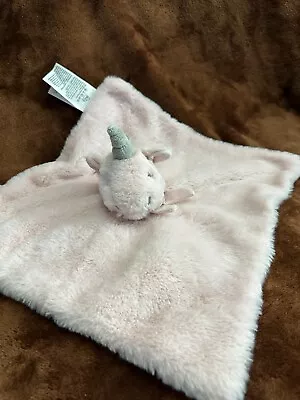 Little Miracles Pink Unicorn Comforter Blankie Soother Blanket Soft Toy • £11.50