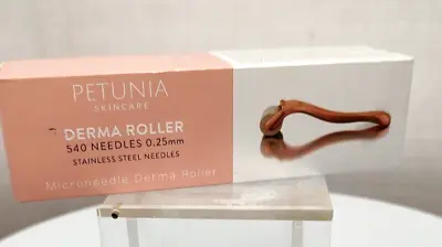 $18.96 • Buy Petunia Derma Roller 540 Needles 0.25mm Stainless Steel Skincare Roller NIB
