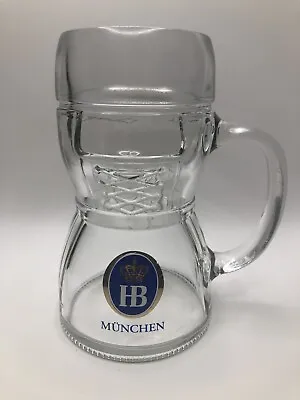 Hofbrau Munchen German Beer Stein Dindl  Glass Mug .5L • $25