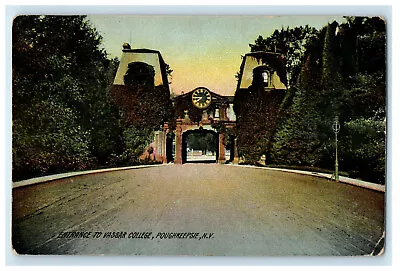 1909 Entrance To Vassar College Poughkeepsie New York Antique Postcard • $6.47