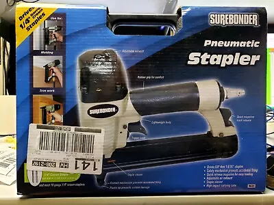 Surebonder Pneumatic Stapler Drives 1/4  Crown  5/8  Thru 1-9/16  Staples • $69.95