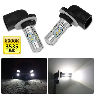 2X H27 880 881 1400LM 6000K White LED Fog Driving DRL Light Lamp Bulb High Power • $8.21