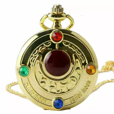 £4.90 • Buy Steampunk Bronze Pocket Watches Necklace Chain Quartz Men Women Christmas Gifts
