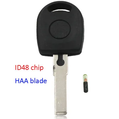 $5.99 • Buy Transponder Key Case Fob For Volkswagen VW GOLF JETTA PASSAT BEETLE + ID48 CHIP