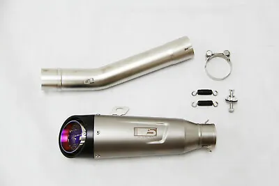 Fit Yamaha YZF R6S 2003-2009 R6 2003-05 Stainless Slip-on Exhaust Muffler Pipe T • $130