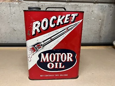 $150 • Buy Vintage Rocket Motor Oil Can 2 Gallon
