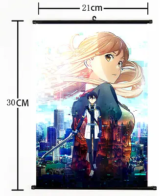 Hot Anime Sword Art Online Wall Poster Scroll Home Decor Cosplay 1198 • $5.12