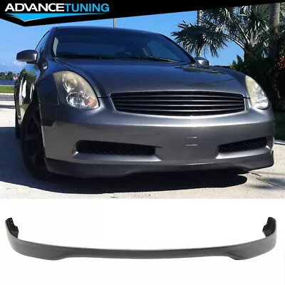 Fits 03-07 Infiniti G35 Coupe Type R T-R Unpainted Front Bumper Lip Spoiler - PU • $69.99