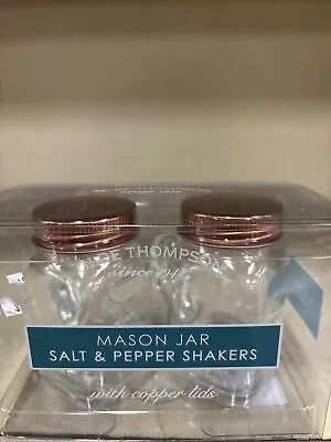 Olde Thompson Mason Jar Salt And Pepper Shaker Set With Copper Lids Brand New • $15