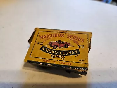 Moko Lesney Matchbox Cars #12 Original Box • $0.99
