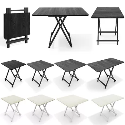 Folding Dining Table Compact Kitchen Dorm Table Space Saving Square/Rectangle • £23.95