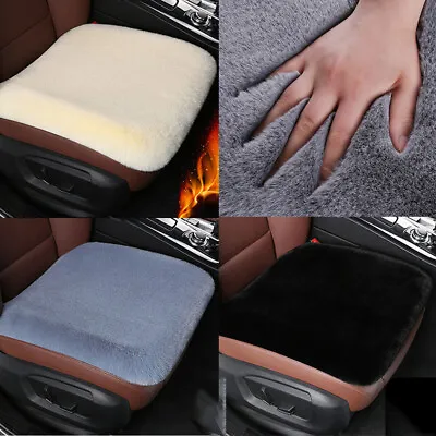 $23.89 • Buy Car Front Cushion Mat Car Seat Cover Luxury Sheep Skin Accessories