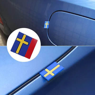 5Pcs 3D Sweden Flag Sticker Emblem Decal Rubber Car Door Trunk Grille Decoration • $4.62