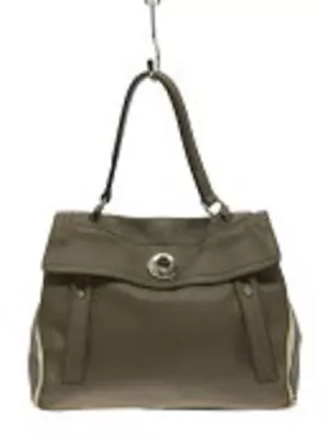 YVES SAINT LAURENT YSL Muse Two Handbag Tote Bag Gray Leather Women's • £206.01
