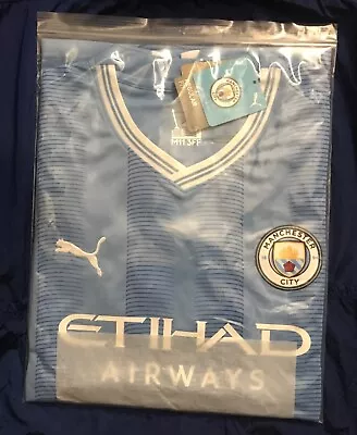 Manchester City Home Shirt 2023/24 ~ Man City Football Kit XL (42-45) Fits Large • £39.99