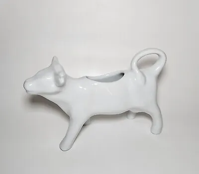 Vintage White Ceramic Cow Creamer / Milk Jug • £12.99