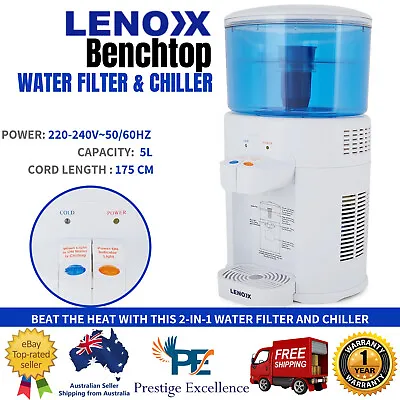 5L Home Water Cooler Chiller Office Bench Filtered Dispenser Tap Cold Filter AU • $121.52