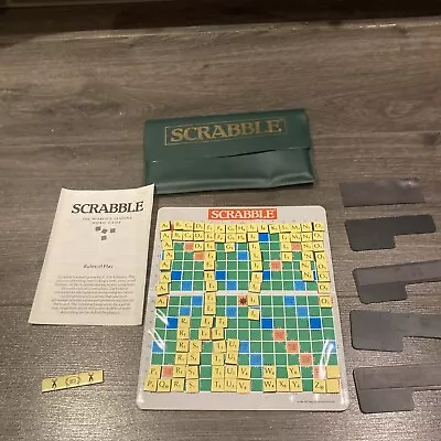 Vintage Travel Scrabble Pocket Magnetic Board Game 1988 Spear Son • £8.99