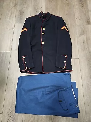 WWII USMC Marine Corps E-2 Enlisted Dress Blue Uniform Wool Jacket + Pants • $11