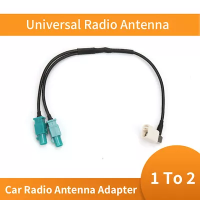 For VW OEM Dual FAKRA Radio Antenna Connector 1 Female To 2 Male With Adapter • $7.59