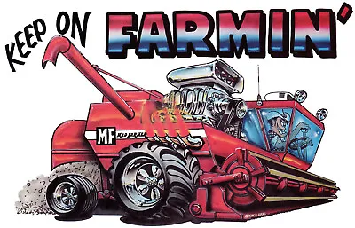 Massey Ferguson Keep On Farmin  T-shirt  Vintage70's   NOS  S.M.L Or XL 0219 • $17.99