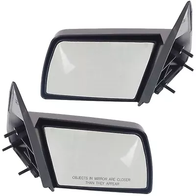 Manual Side Mirrors Pair Set Left LH & Right RH For GMC Chevy Pickup Truck • $78.24