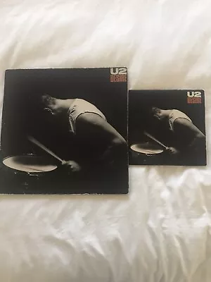 U2 Desire 1988 12  & 7  Uk Vinyl Singles Very Rare Rattle And Hum Joshua Tree • £4.99