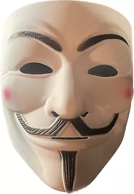 V For Vendetta Guy Fawkes Mask Anonymous Hacker Halloween Party Cosplay Costume • $12.99