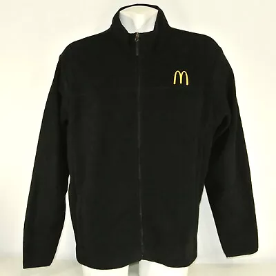 McDONALDS Restaurant Employee Uniform Fleece Jacket Black Size L Large NEW • $47.42