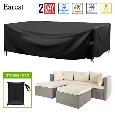 Waterproof Garden Patio Furniture Cover Heavy Duty For Outdoor Table Chair • £9.59