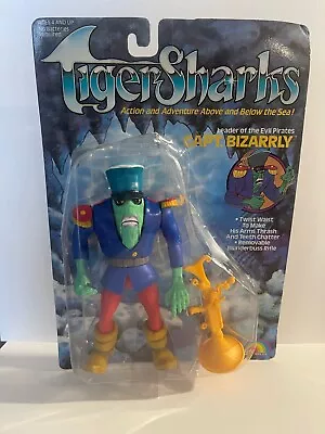 1987 Tigersharks LJN Captain Bizarrly Action Figure W/ Rifle Toy RARE NIB NEW • $800