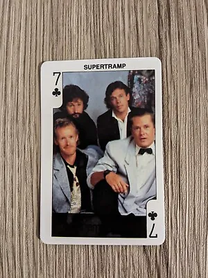 Dandy Rock N Bubble Pop Star Card From 1986 Collectable Supertramp 7 Of Clubs  • £0.99