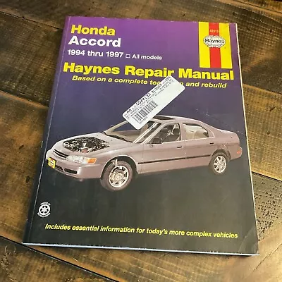 Used Honda Accord 1994 Thru 1997 Haynes Repair Manual 42013 • $12.99