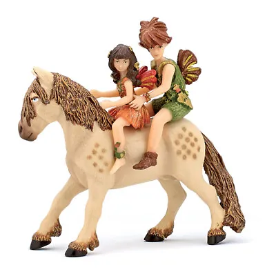 PAPO The Enchanted World Elves Children And Pony Toy Figure • £15.26