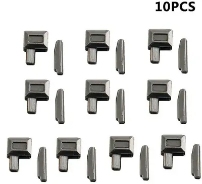 10/24/123 Pieces Zipper Repair Kit Metal Zipper Stopper Ends Sliders Retainers • £4.28