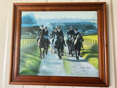 £100 • Buy Oil On Canvas Hunting Painting By Jacob Hunt