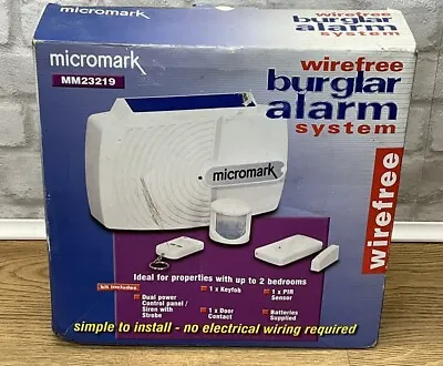 Boxed Unused - Micromark Burglar Alarm System Wire Free MM23219 • £49.99