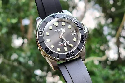 $265 • Buy CUSTOM Seiko NH35 Black Stealth MOD 40mm Automatic