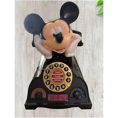 Vintage Mickey Mouse Talking Phone Radio And Alarm Clock • $74.99