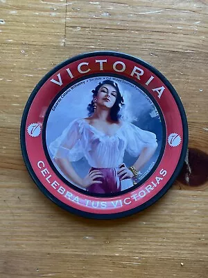 Victoria Beer 150 Years Celebration Beautiful Mexican Lady Tin Coaster • $9.99