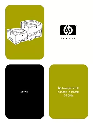 Service Manual For HP Hewlett Packard LaserJet 5100 Series Printer (PDF) • $5.50