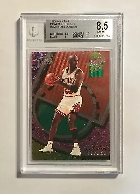 1993-94 Fleer Ultra Power In The Key #2 Michael Jordan BGS 8.5 (Pop 297) !!!! • $1199.95