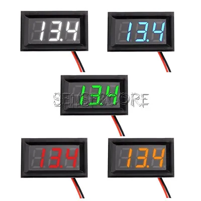 Waterproof Mini LED Digital Voltmeter Voltage Tester Gauge 4.5-30V 0.56  3 Digit • $1.06