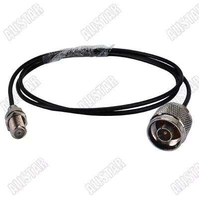 N Male Plug To F Female Jack Bulkhead Adapter RF Pigtail Cable RG174 15cm To 2m • $3.60