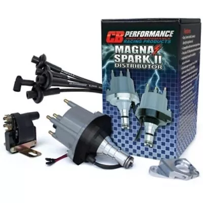 $199.99 • Buy Cb Magnaspark Vw  Aircooled Black Distributor Plain Clamp Ready To Run Kit